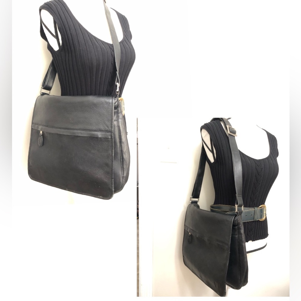 FRYE VTG Genuine Leather Messenger Bag